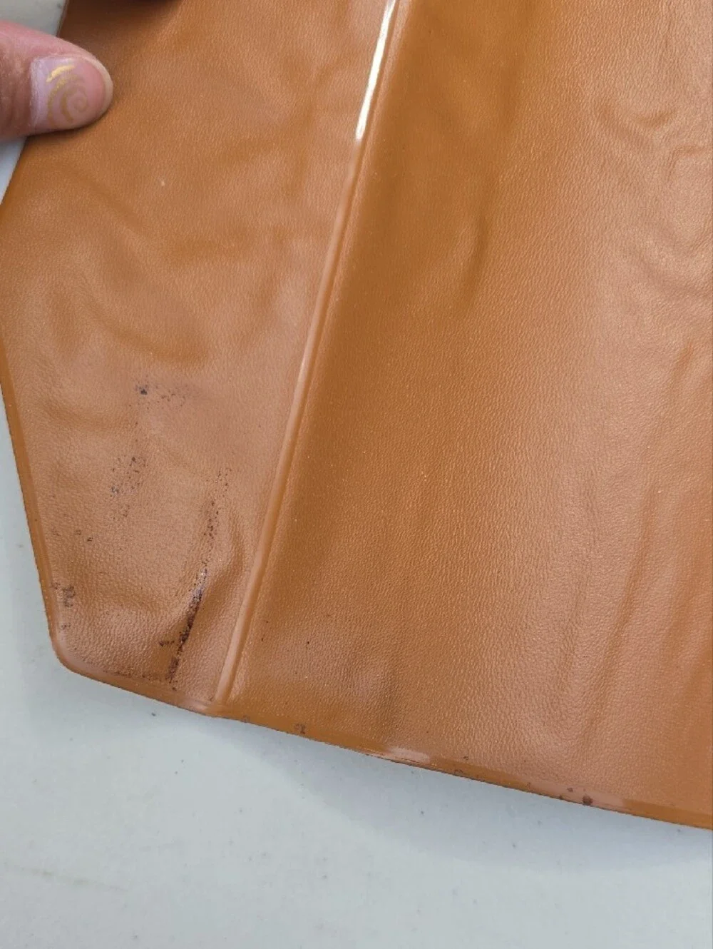 Vintage Men's Brown Leather Roll-Up Travel Organizer